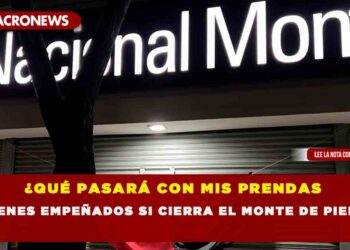 ¿QUÉ PASARÁ CON MIS PRENDAS Y BIENES EMPEÑADOS SI CIERRA EL MONTE DE PIEDAD?
