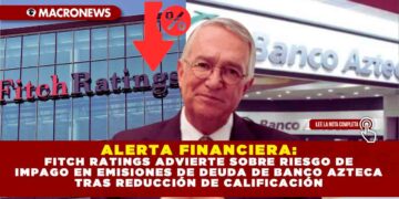 ALERTA FINANCIERA: FITCH RATINGS ADVIERTE SOBRE RIESGO DE IMPAGO EN EMISIONES DE DEUDA DE BANCO AZTECA TRAS REDUCCIÓN DE CALIFICACIÓN