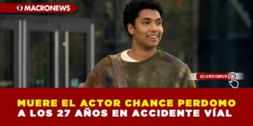 MUERE EL ACTOR CHANCE PERDOMO A LOS 27 AÑOS EN ACCIDENTE VÍAL