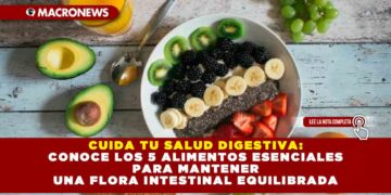 CUIDA TU SALUD DIGESTIVA: CONOCE LOS 5 ALIMENTOS ESENCIALES PARA MANTENER UNA FLORA INTESTINAL EQUILIBRADA