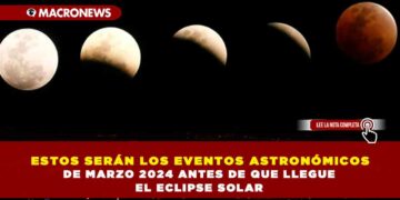 ESTOS SERÁN LOS EVENTOS ASTRONÓMICOS DE MARZO 2024 ANTES DE QUE LLEGUE EL ECLIPSE SOLAR