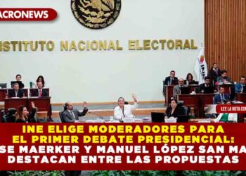 INE ELIGE MODERADORES PARA EL PRIMER DEBATE PRESIDENCIAL: DENISE MAERKER Y MANUEL LÓPEZ SAN MARTÍN DESTACAN ENTRE LAS PROPUESTAS