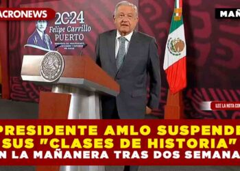 PRESIDENTE AMLO SUSPENDE SUS «CLASES DE HISTORIA» EN LA MAÑANERA TRAS DOS SEMANAS