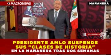 PRESIDENTE AMLO SUSPENDE SUS «CLASES DE HISTORIA» EN LA MAÑANERA TRAS DOS SEMANAS