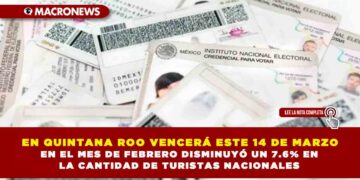 EN QUINTANA ROO VENCERÁ ESTE 14 DE MARZO EL PLAZO PARA QUE CIUDADANÍA ACUDA A RECOGER LA CREDENCIAL PARA VOTAR
