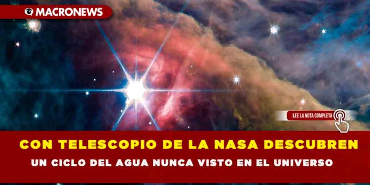 CON TELESCOPIO DE LA NASA DESCUBREN UN CICLO DEL AGUA NUNCA VISTO EN EL UNIVERSO