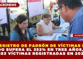 REGISTRO DE PADRÓN DE VÍCTIMAS  DE QUINTANA ROO SUPERA EL 352% EN TRES AÑOS, CON 683 VÍCTIMAS REGSITRADAS EN 2023