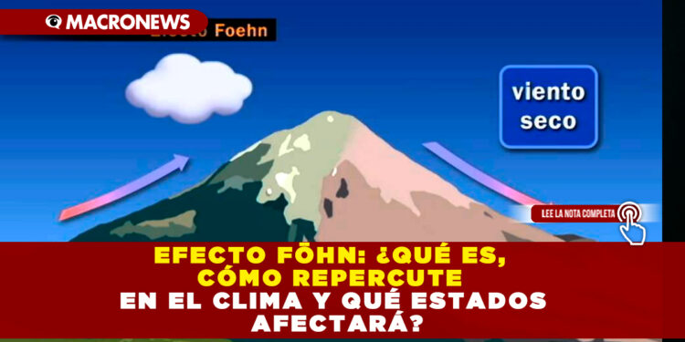 EFECTO FÖHN: ¿QUÉ ES, CÓMO REPERCUTE EN EL CLIMA Y QUÉ ESTADOS AFECTARÁ?