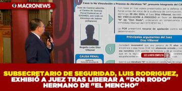SUBSECRETARIO DE SEGURIDAD, LUIS RODRIGUEZ, EXHIBIÓ A JUEZ TRAS LIBERAR A «DON RODO» HERMANO DE «EL MENCHO»
