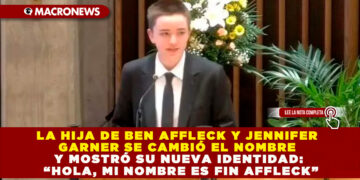 LA HIJA DE BEN AFFLECK Y JENNIFER GARNER SE CAMBIÓ EL NOMBRE Y MOSTRÓ SU NUEVA IDENTIDAD: “HOLA, MI NOMBRE ES FIN AFFLECK”