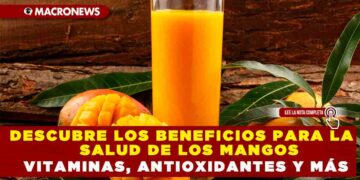 DESCUBRE LOS BENEFICIOS PARA LA SALUD DE LOS MANGOS VITAMINAS, ANTIOXIDANTES Y MÁS
