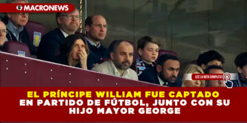 EL PRÍNCIPE WILLIAM FUE CAPTADO EN PARTIDO DE FÚTBOL, JUNTO CON SU HIJO MAYOR GEORGE