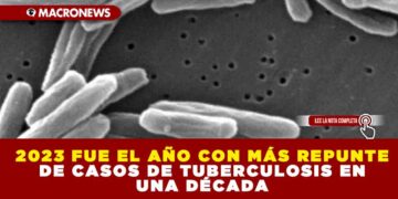 2023 FUE EL AÑO CON MÁS REPUNTE DE CASOS DE TUBERCULOSIS EN UNA DÉCADA