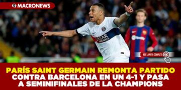 PARÍS SAINT GERMAIN REMONTA PARTIDO CONTRA BARCELONA EN UN 4-1 Y PASA A SEMINIFINALES DE LA CHAMPIONS