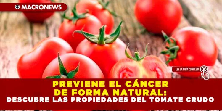 PREVIENE EL CÁNCER DE FORMA NATURAL: DESCUBRE LAS PROPIEDADES DEL TOMATE CRUDO