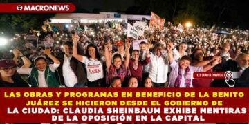 LAS OBRAS Y PROGRAMAS EN BENEFICIO DE LA BENITO JUÁREZ SE HICIERON DESDE EL GOBIERNO DE LA CIUDAD: CLAUDIA SHEINBAUM EXHIBE MENTIRAS DE LA OPOSICIÓN EN LA CAPITAL