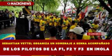 SEBASTIAN VETTEL ORGANIZA UN HOMENAJE A SENNA ACOMPAÑADO DE LOS PILOTOS DE LA F1, F2 Y F3  EN IMOLA