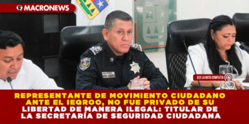REPRESENTANTE DE MOVIMIENTO CIUDADANO ANTE EL IEQROO, NO FUE PRIVADO DE SU LIBERTAD DE MANERA ILEGAL: TITULAR DE LA SECRETARÍA DE SEGURIDAD CIUDADANA