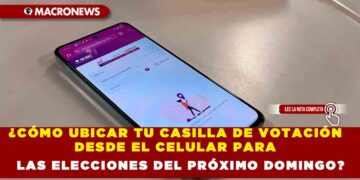 ¿CÓMO UBICAR TU CASILLA DE VOTACIÓN DESDE EL CELULAR PARA LAS ELECCIONES DEL PRÓXIMO DOMINGO?