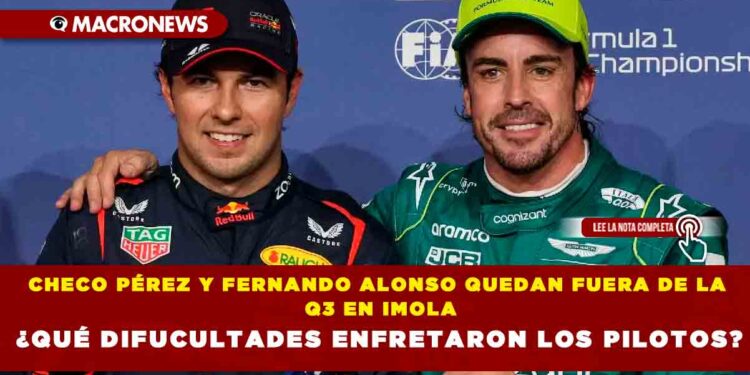 CHECO PÉREZ Y FERNANDO ALONSO QUEDAN FUERA DE LA Q3 EN IMOLA : ¿QUÉ DIFUCULTADES ENFRETARON LOS PILOTOS?