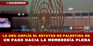 LA ONU AMPLÍA EL ESTATUS DE PALESTINA EN UN PASO HACIA LA MEMBRESÍA PLENA