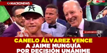 CANELO ÁLVAREZ VENCE A JAIME MUNGUÍA POR DECISIÓN UNÁNIME