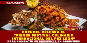 COZUMEL CELEBRA EL «PRIMER FESTIVAL CULINARIO INTERNACIONAL DEL PEZ LEÓN» PARA COMBATIR SU PRESENCIA EN ARRECIFES