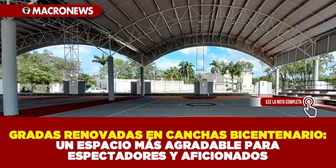 GRADAS RENOVADAS EN CANCHAS BICENTENARIO: UN ESPACIO MÁS AGRADABLE PARA ESPECTADORES Y AFICIONADOS