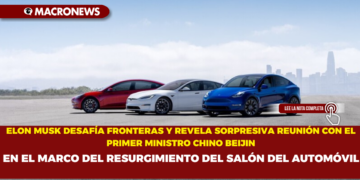 ELON MUSK DESAFÍA FRONTERAS Y REVELA SORPRESIVA REUNIÓN CON EL PRIMER MINISTRO CHINO BEIJIN , EN EL MARCO DEL RESURGIMIENTO DEL SALÓN DEL AUTOMÓVIL