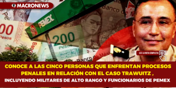 CONOCE A LAS CINCO PERSONAS QUE ENFRENTAN PROCESOS PENALES EN RELACIÓN CON EL CASO TRAWUITZ , INCLUYENDO MILITARES DE ALTO RANGO Y FUNCIONARIOS DE PEMEX
