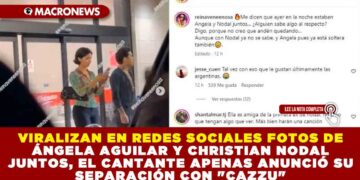 VIRALIZAN EN REDES SOCIALES FOTOS DE ÁNGELA AGUILAR Y CHRISTIAN NODAL JUNTOS, EL CANTANTE APENAS ANUNCIÓ SU SEPARACIÓN CON «CAZZU»