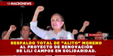 RESPALDO TOTAL DE «ALITO» MORENO AL PROYECTO DE RENOVACIÓN DE LILI CAMPOS EN SOLIDARIDAD.