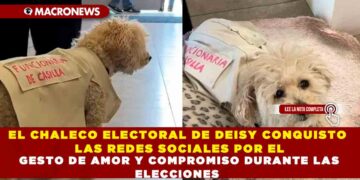 EL CHALECO ELECTORAL DE DEISY CONQUISTO LAS REDES SOCIALES POR EL GESTO DE AMOR Y COMPROMISO DURANTE LAS ELECCIONES
