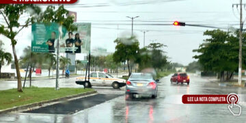 LLUVIA TORRENCIAL DE ESTE LUNES PROVOCA NUEVAMENTE SEVERA INUNDACIÓN EN CHETUMAL