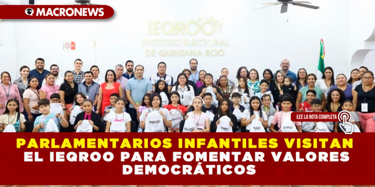 PARLAMENTARIOS INFANTILES VISITAN EL IEQROO PARA FOMENTAR VALORES DEMOCRÁTICOS