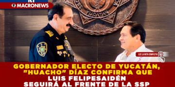 GOBERNADOR ELECTO DE YUCATÁN, «HUACHO» DÍAZ CONFIRMA QUE LUIS FELIPE SAIDÉN SEGUIRÁ AL FRENTE DE LA SSP