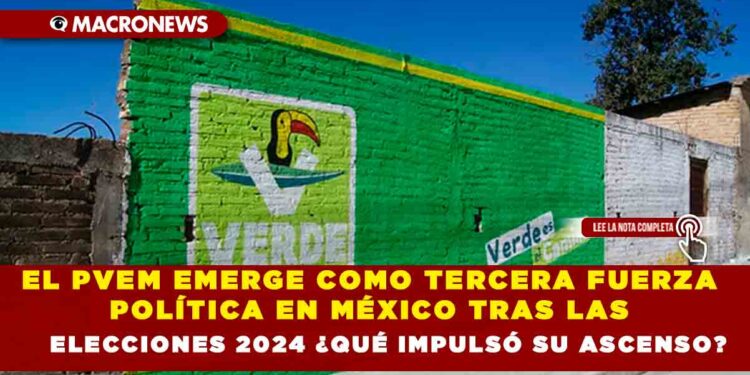 EL PVEM EMERGE COMO TERCERA FUERZA POLÍTICA EN MÉXICO TRAS LAS ELECCIONES 2024 ¿QUÉ IMPULSÓ SU ASCENSO?