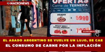 EL ASADO ARGENTINO SE VUELVE UN LUJO, SE CAE EL CONSUMO DE CARNE POR LA INFLACIÓN