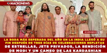 LA BODA MÁS ESPERADA DEL AÑO EN LA INDIA LLEGÓ A SU FIN DESPUÉS DE TRES DÍAS DE CELEBRACIONES REPLETAS DE ESTRELLAS, JETS PRIVADOS, LA BENDICIÓN DE MODI Y UN CAMEO DE LAS KARDASHIAN.
