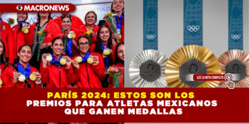 PARÍS 2024: ESTOS SON LOS PREMIOS PARA ATLETAS MEXICANOS QUE GANEN MEDALLAS