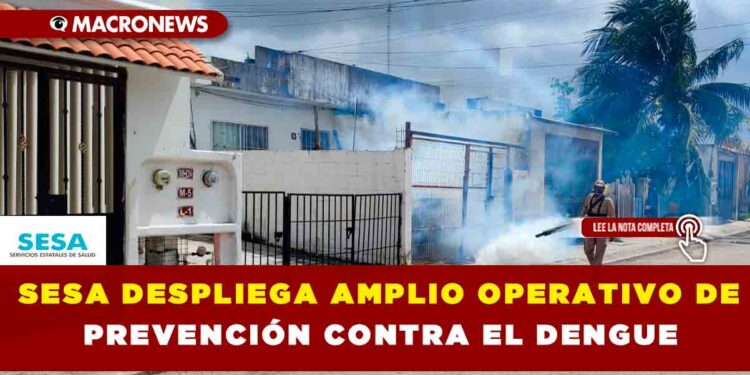 SESA DESPLIEGA AMPLIO OPERATIVO DE PREVENCIÓN CONTRA EL DENGUE