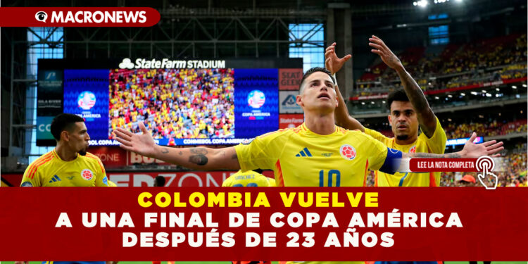 COLOMBIA VUELVE A UNA FINAL DE COPA AMÉRICA DESPUÉS DE 23 AÑOS