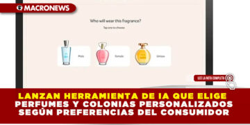 LANZAN HERRAMIENTA DE IA QUE ELIGE PERFUMES Y COLONIAS PERSONALIZADOS SEGÚN PREFERENCIAS DEL CONSUMIDOR