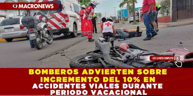BOMBEROS ADVIERTE SOBRE INCREMENTO DEL 10% EN ACCIDENTES VIALES DURANTE PERIODO VACACIONAL