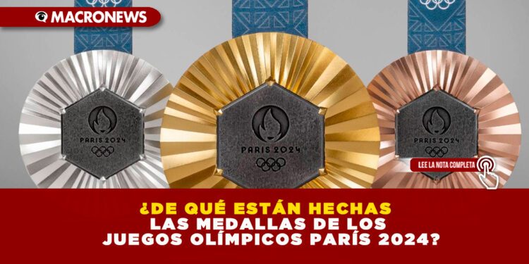 ¿DE QUÉ ESTÁN HECHAS LAS MEDALLAS DE LOS JUEGOS OLÍMPICOS PARÍS 2024?