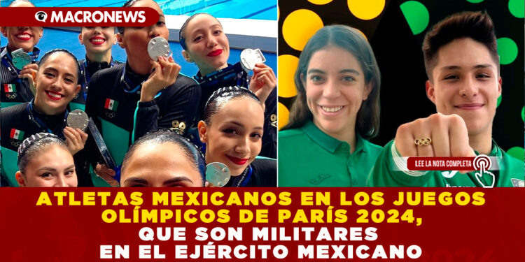ATLETAS MEXICANOS EN LOS JUEGOS OLÍMPICOS DE PARÍS 2024, QUE SON MILITARES EN EL EJÉRCITO MEXICANO