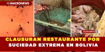 CLAUSURAN RESTAURANTE POR SUCIEDAD EXTREMA EN BOLIVIA