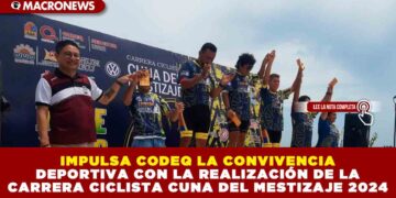 IMPULSA CODEQ LA CONVIVENCIA DEPORTIVA CON LA REALIZACIÓN DE LA CARRERA CICLISTA CUNA DEL MESTIZAJE 2024