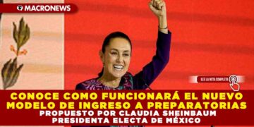 CONOCE COMO FUNCIONARÁ EL NUEVO MODELO DE INGRESO A PREPARATORIAS PROPUESTO POR CLAUDIA SHEINBAUM PRESIDENTA ELECTA DE MÉXICO