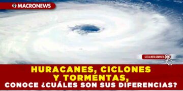 HURACANES, CICLONES Y TORMENTAS, CONOCE ¿CUÁLES SON SUS DIFERENCIAS?
